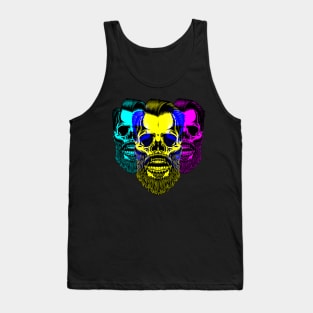 Tri-Portrait Skull - DS3 Tank Top